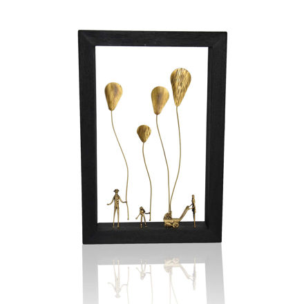 Picture of Wall Frame Decor - Family with Balloon