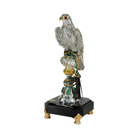 Picture of Arabian Falcon Perched Silver