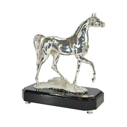 Picture of Arabian Horse Sculpture Silver